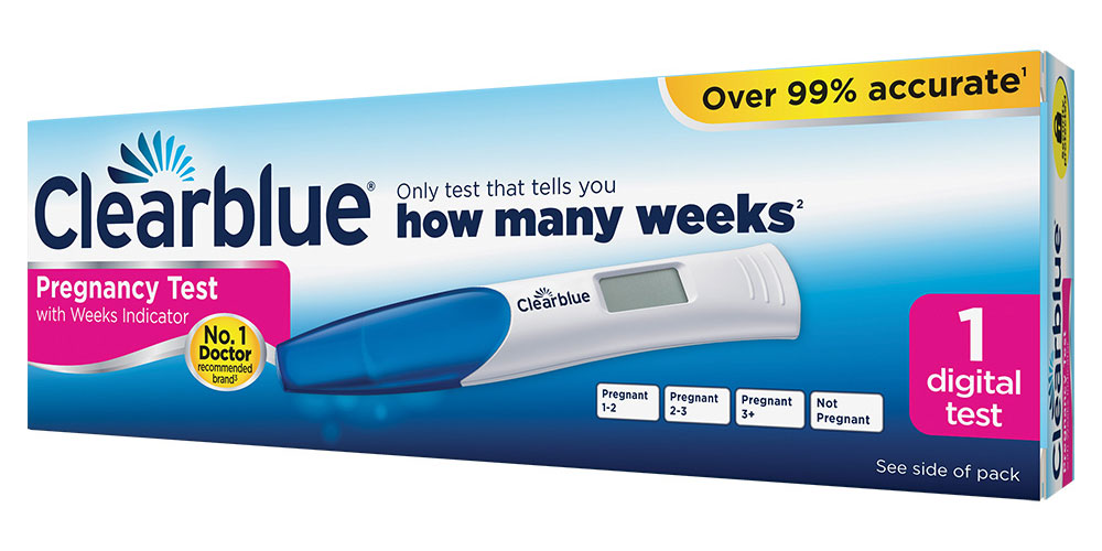 Digital Pregnancy Test with Weeks Indicator – Clearblue